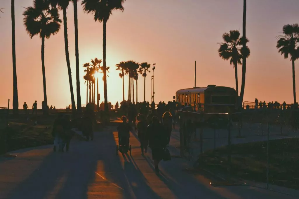 Barrio de Venice Beach en Los Ángeles Estados Unidos