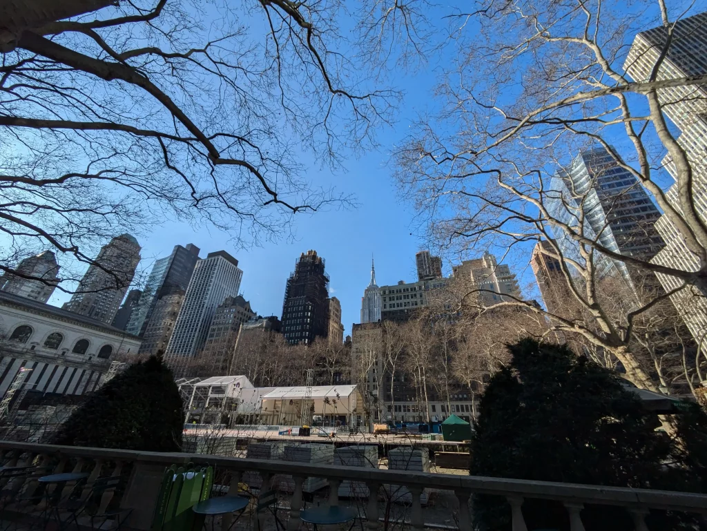 Itinerario y guía de viaje ruta de viaje de 10 días en Nueva York Bryant Park