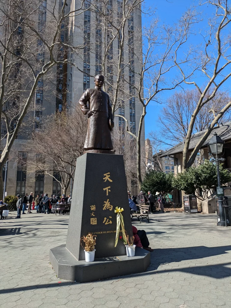 Itinerario y guía de viaje ruta de viaje de 10 días en Nueva York Columbus Park Chinatown (2)