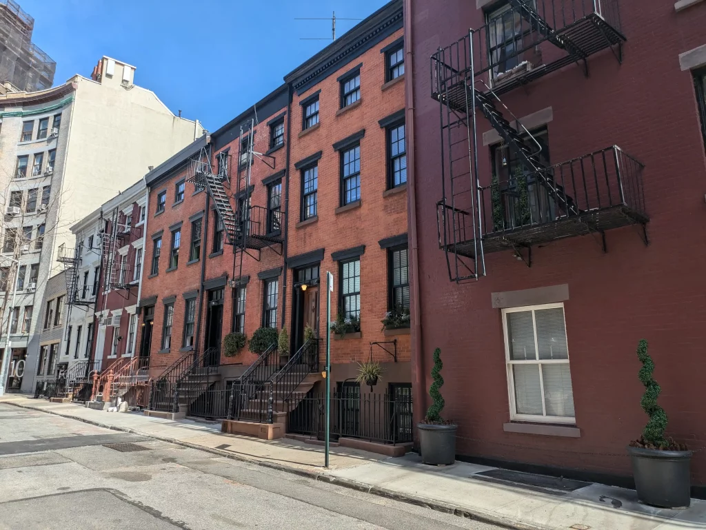 Itinerario y guía de viaje ruta de viaje de 10 días en Nueva York Gay Street en Greenwich Village