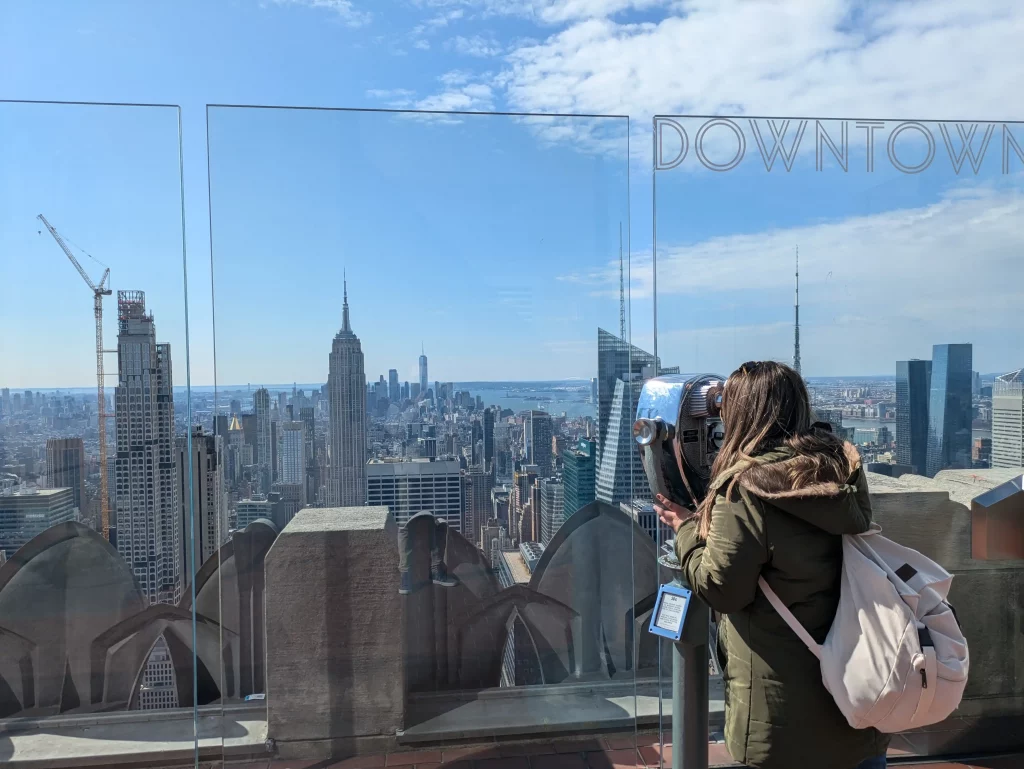 Itinerario y guía de viaje ruta de viaje de 10 días en Nueva York Observatorio Top of the rock