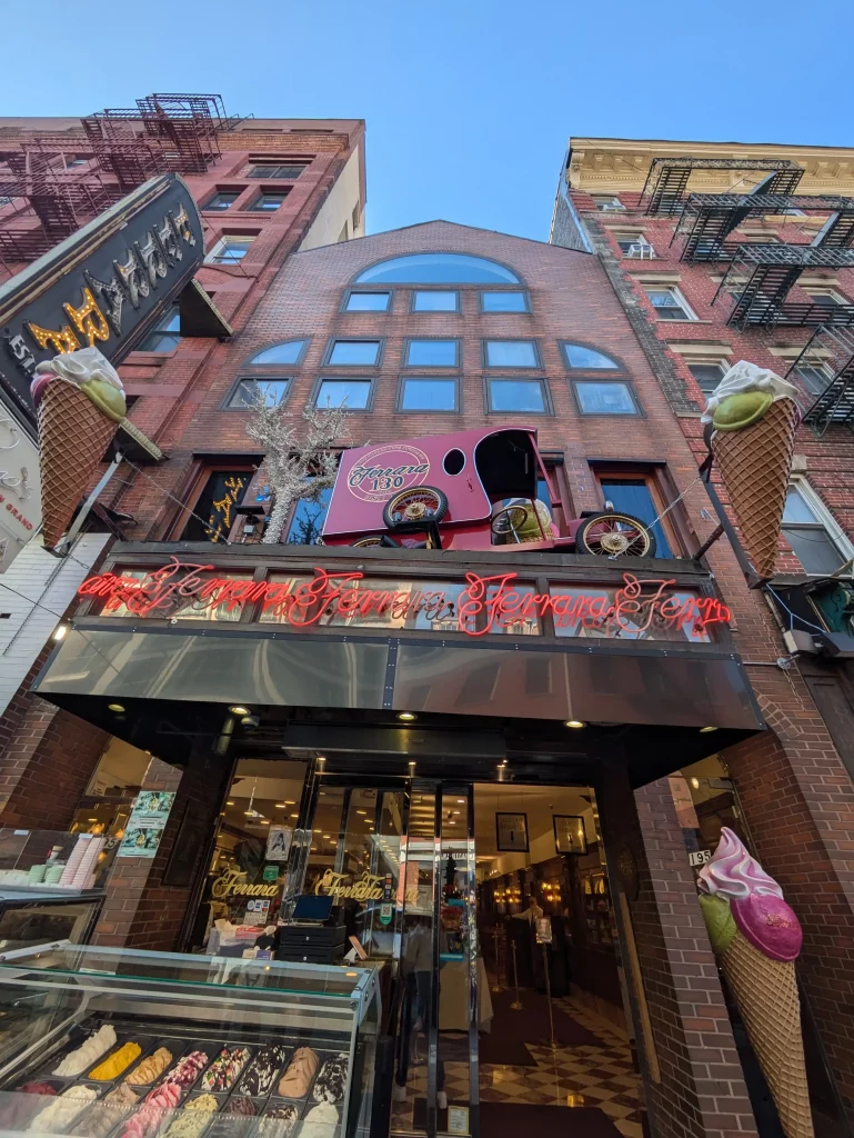 Itinerario y guía de viaje ruta de viaje de 10 días en Nueva York pasteleria italiana Ferrara Little Italy (2)