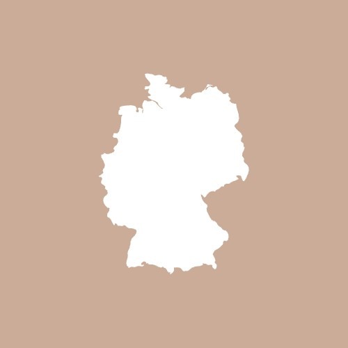 Silueta del mapa de Alemania